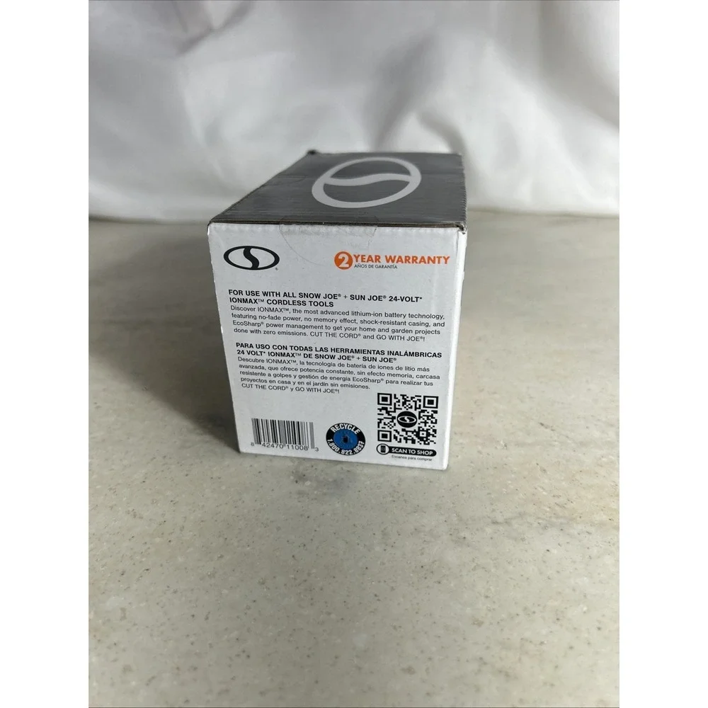 Snow Joe 24VBAT-XR 5Ah Li-Ion Battery - White